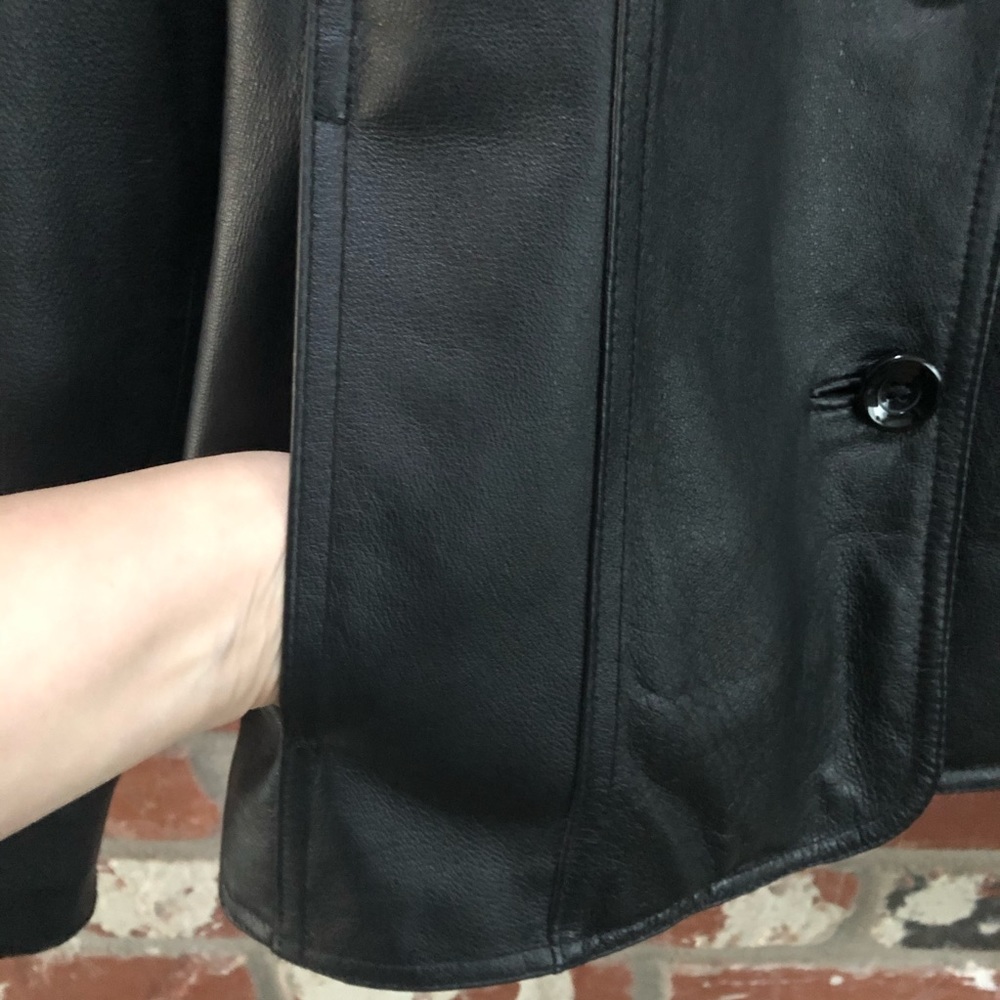 East 5th Women’s Black Leather Jacket size XL - Picture 5 of 8